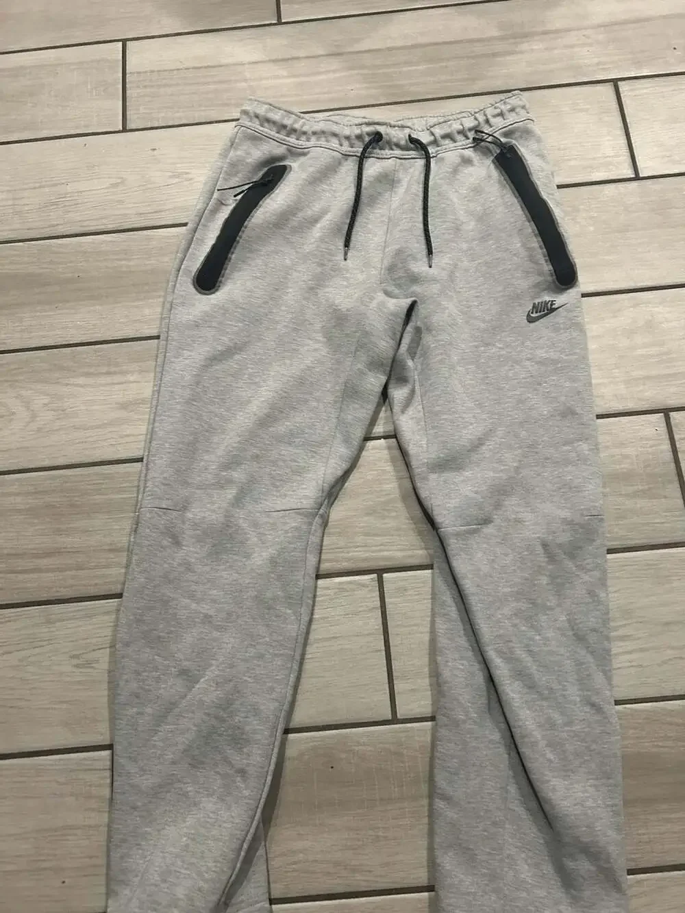 Nike Sportswear Tech Fleece Open-Hem Sweatpants 'Grey Heather/Black'